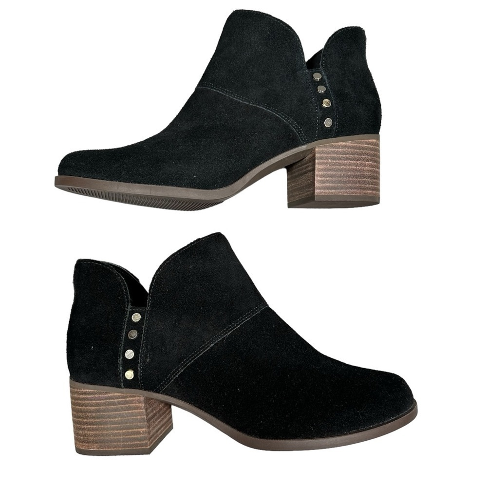 Koolaburra UGG Sofiya Suede Studded Bootie Black Size 8 - Picture 2 of 10